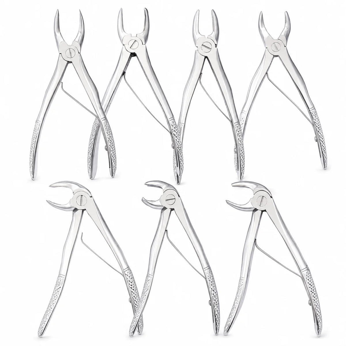 7-Piece Paediatric Dental Extraction Forceps Set – Professional Dental Instrument for Tooth Extraction & Oral Surgery