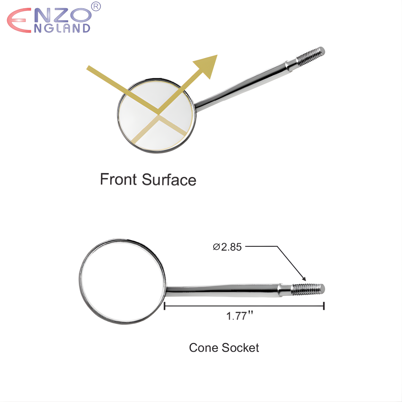 #5 Magnifying Mouth Mirror 3/pk