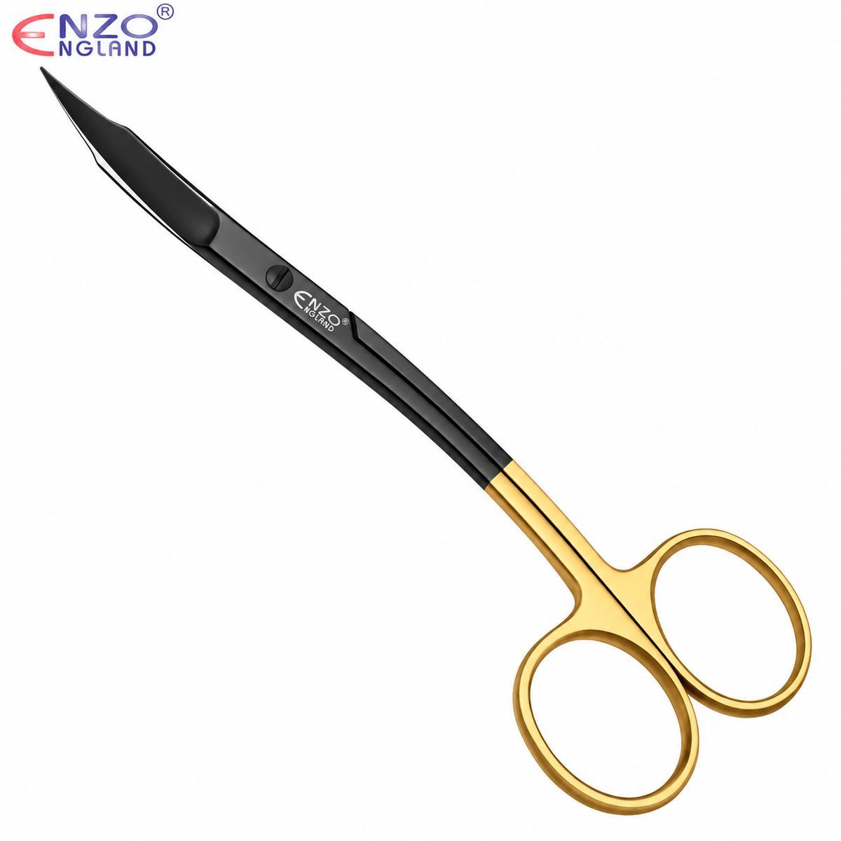 5″ Goldman Fox Scissors S-Shape - Black Edition | Enzo Dental