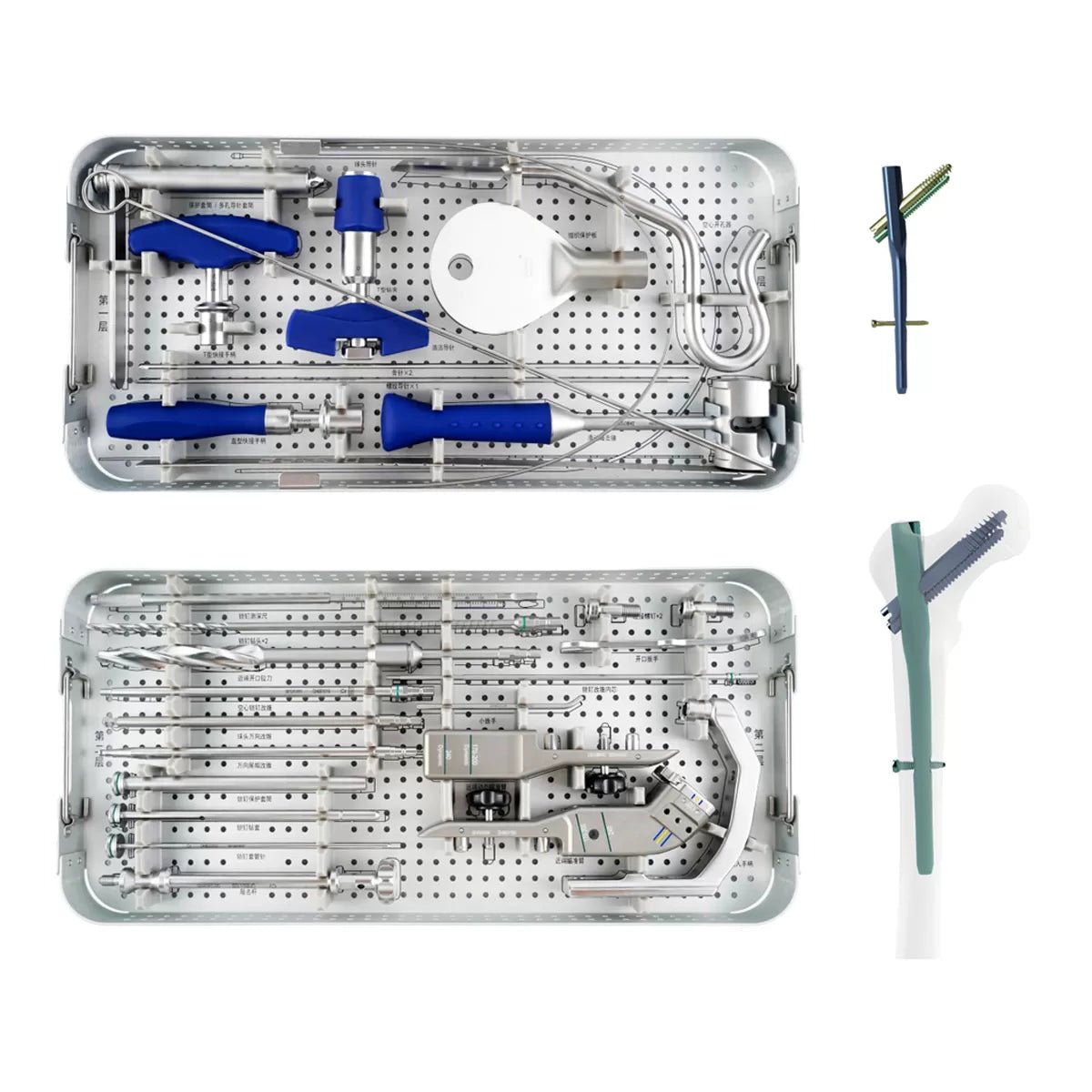 Proximal Femoral Intramedullary Nail -TYPE II (SHORT) Instrument Set