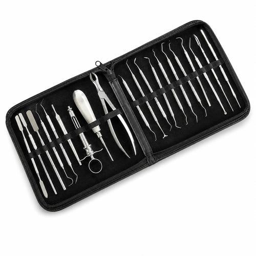 20-Piece Stainless Steel Dental Extraction & Examination Kit