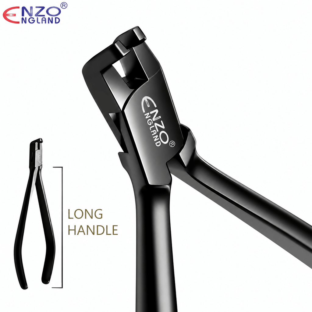 Distal End Cutter Long Handle Cut-Hold - Black Edition | Enzo Dental