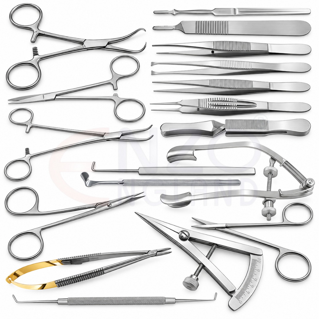 Eye Muscle and Enucleation Instrument Set – 45 PCS