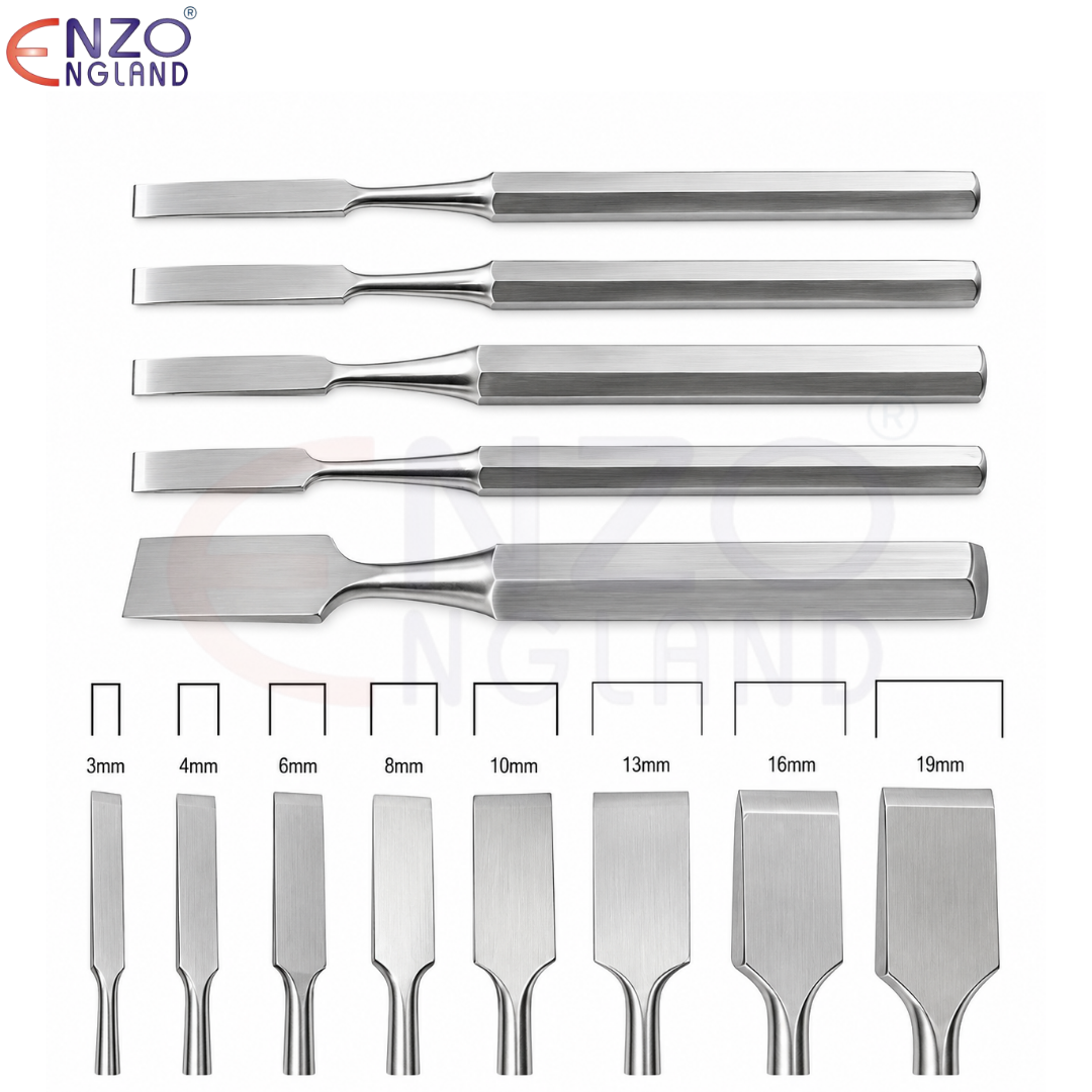 Hoke Osteotomes Straight Set - 8 PCS