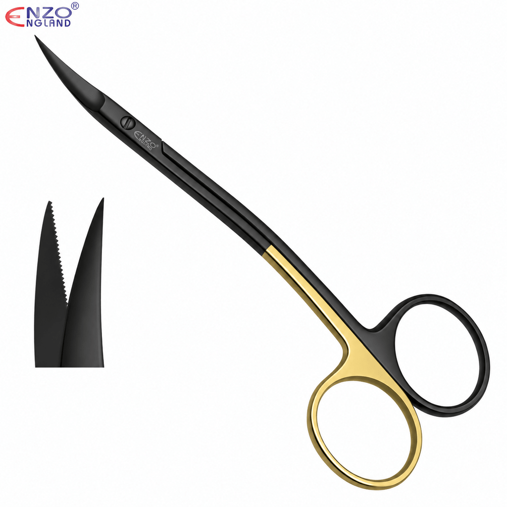 La-Grange Surgical Scissors Supercut Series 4.5″ – Periodontal Tissue Cutting – Black Edition