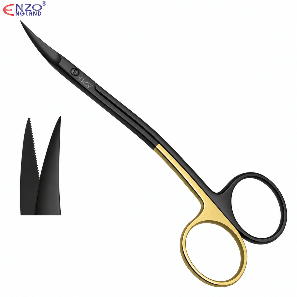 La-Grange Surgical Scissors Supercut Series 4.5″ – Periodontal Tissue Cutting – Black Edition