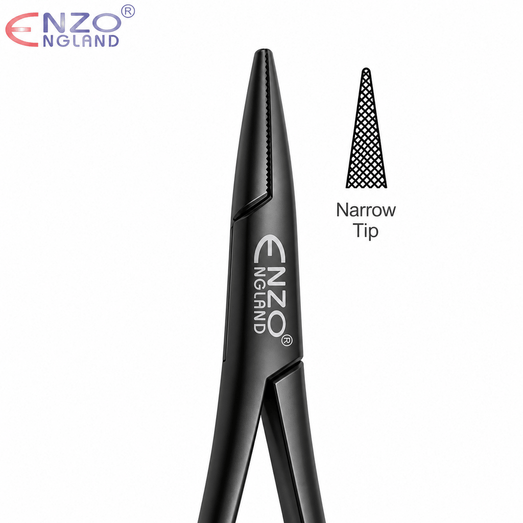 Mathieu Narrow Tip Orthodontic Needle Holder – Black Edition