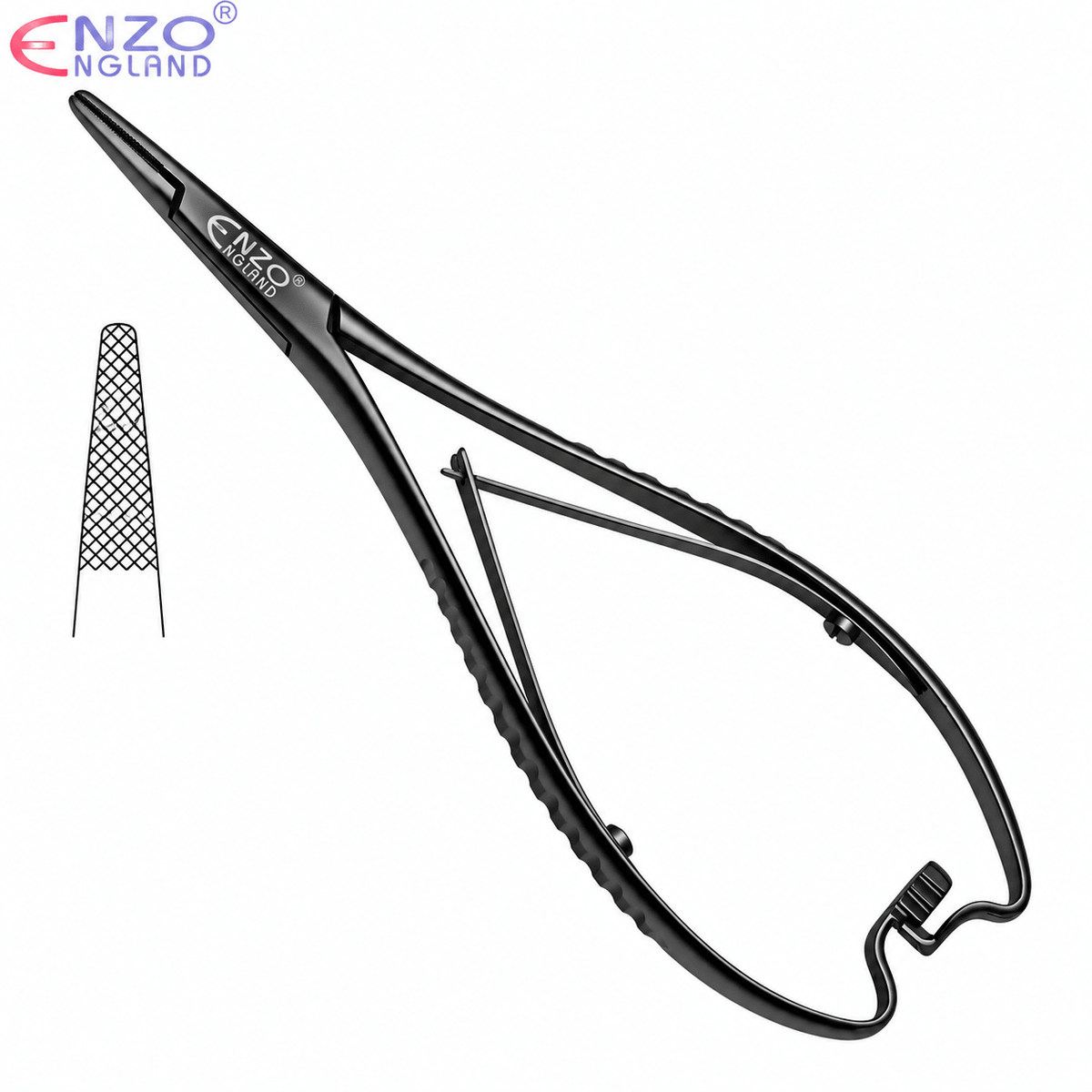 Mathieu Needle Holder Round Handle - Black Edition | Enzo Dental