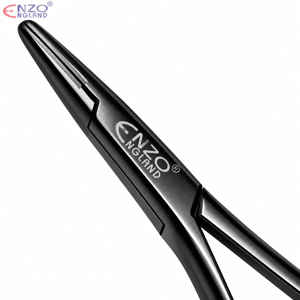 Mathieu Needle Holder Round Handle - Black Edition | Enzo Dental
