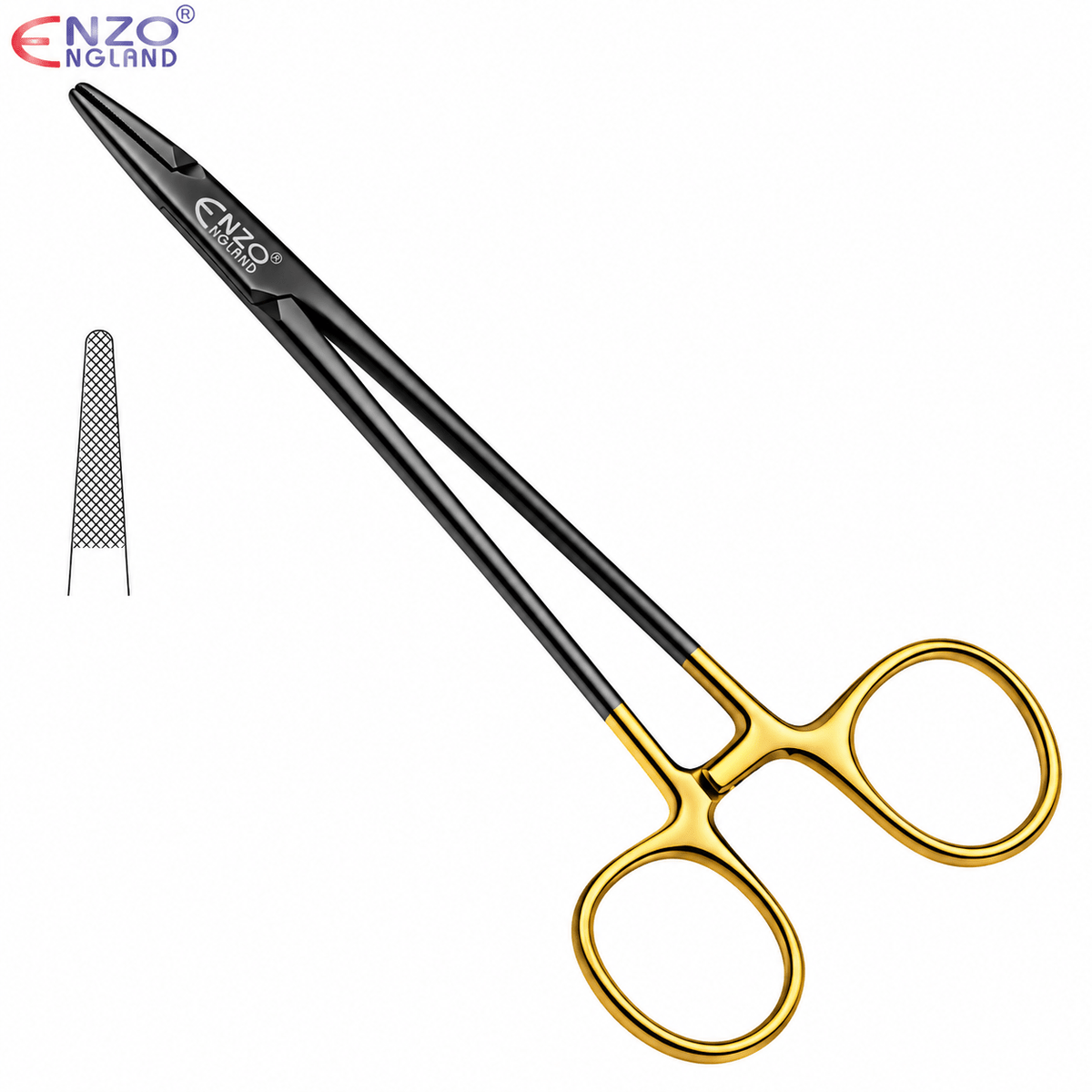Mayo-Hegar Needle Holder Straight – Black Edition