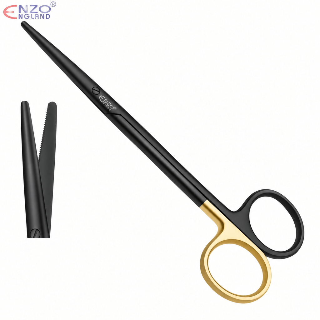 Metzenbaum Surgical Scissors Supercut Series 5.5″ – Delicate Tissue Dissection – Black Edition