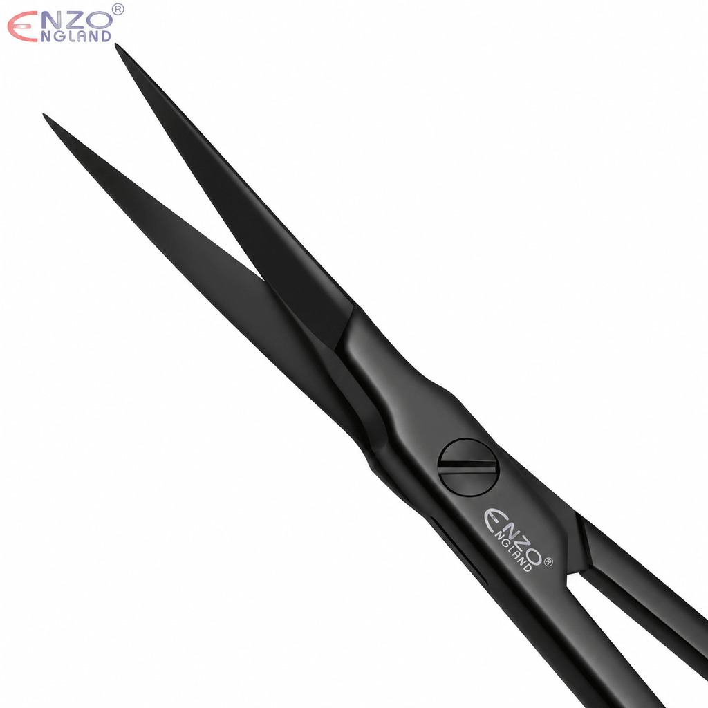 Micro Iris Surgical Scissors 4.5 – Fine Tissue & Suture Cutting – Black Edition