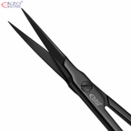 Micro Iris Surgical Scissors 4.5 – Fine Tissue & Suture Cutting – Black Edition