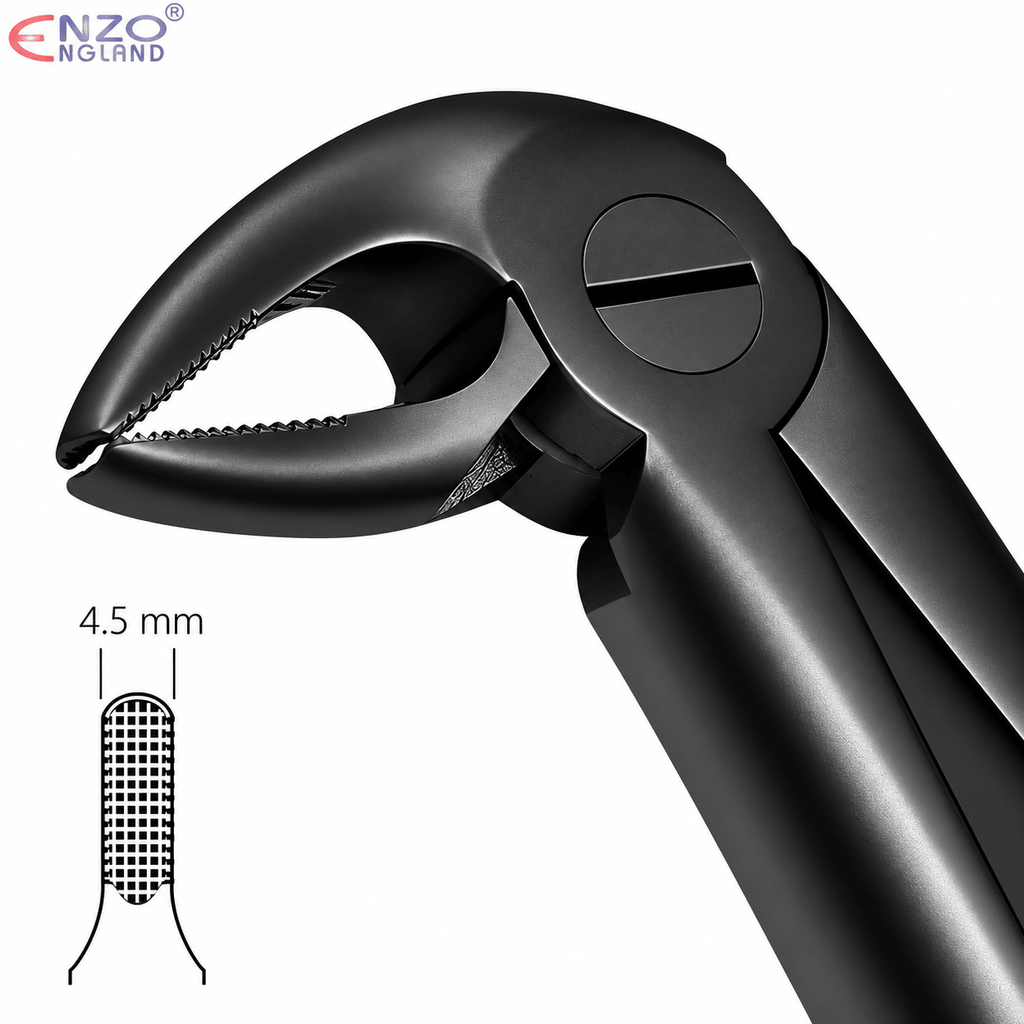 No. 33 Dental Root Extraction Forceps – Black Edition English Pattern Tooth Root Forceps - Enzo Dental