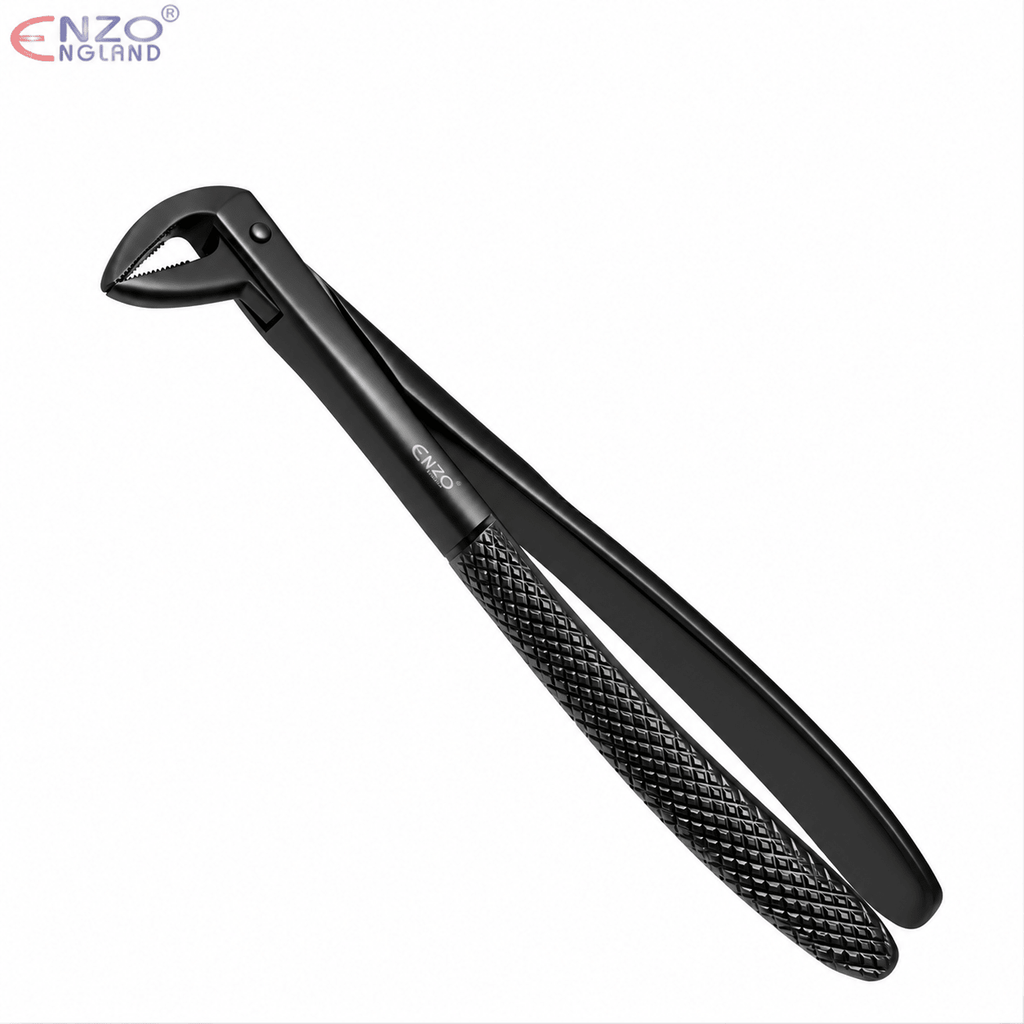 No. 74N Narrow Lower Root Dental Extraction Forceps – English Pattern – Black Edition