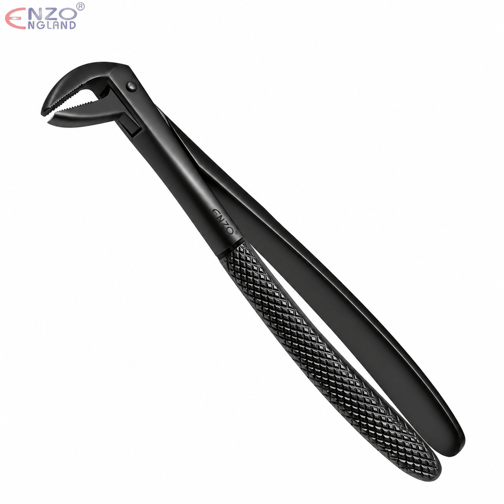 No. 75 Dental Extraction Forceps – Black Edition English Pattern Tooth Extraction Instrument - Enzo Dental