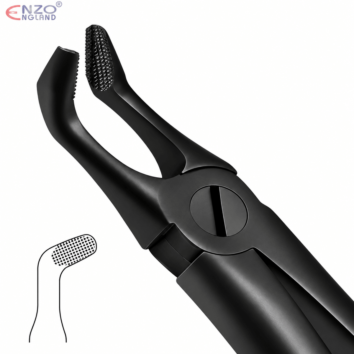 No. 79N Dental Extraction Forceps – Black Edition English Pattern Tooth Extraction Instrument - Enzo Dental