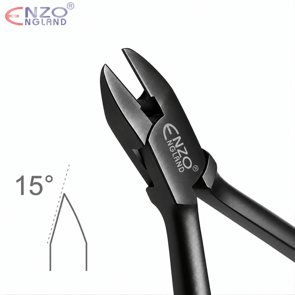 Pin & Ligature Cutter Standard 15° Angle – Orthodontic Wire Cutter – Black Edition