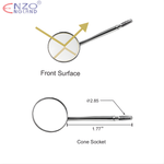 #4 Mouth Mirror Rhodium Coated 12/pk