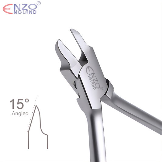 Pin & Ligature Cutter Narrow Tip 15° Angled