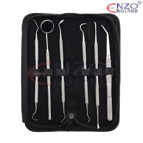 Dental Student Kit – 6-Piece Stainless Steel Dental Hygiene Tool Set | Professional & Home Use