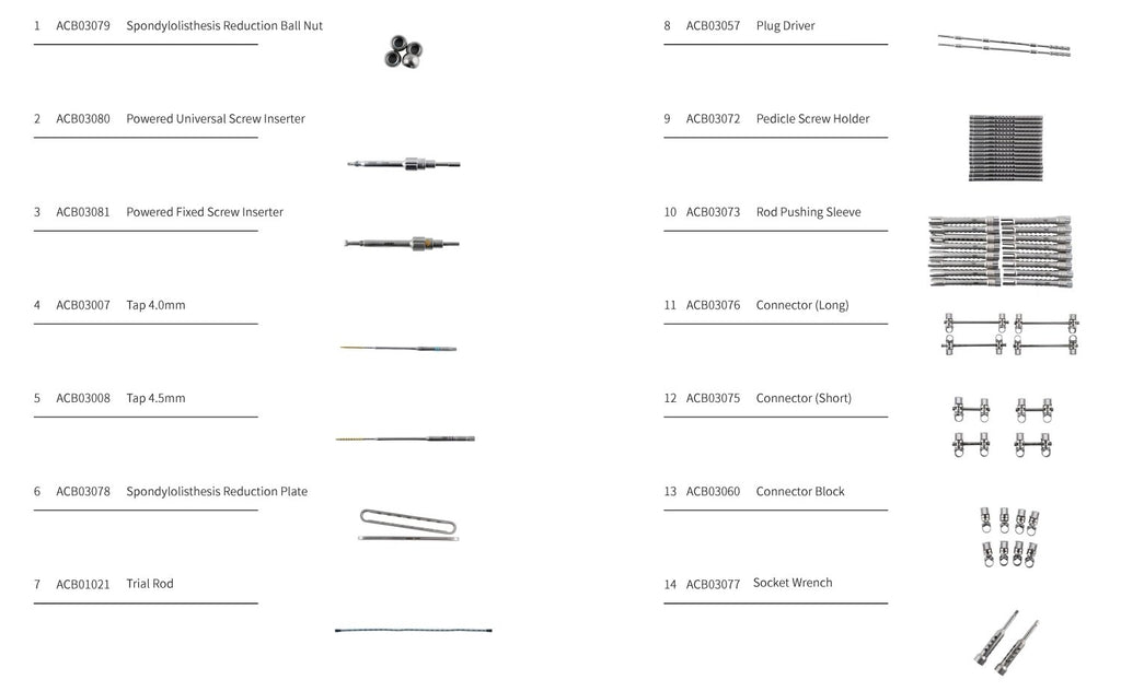 5.5 mm Spinal Deformity Correction Instrument Set ACB03-II image 7