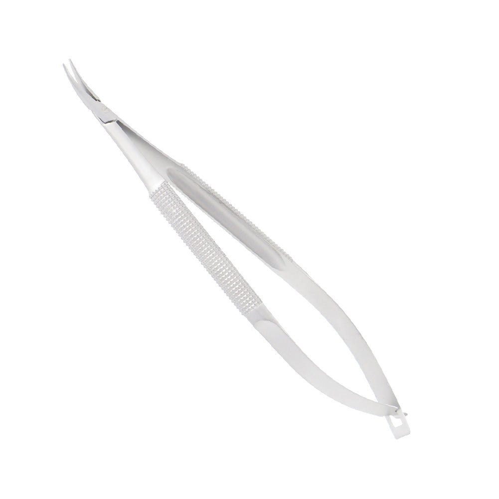 Barraquer Micro Needle Holder, Curved, 1 mm, No Lock, 12.5 cm