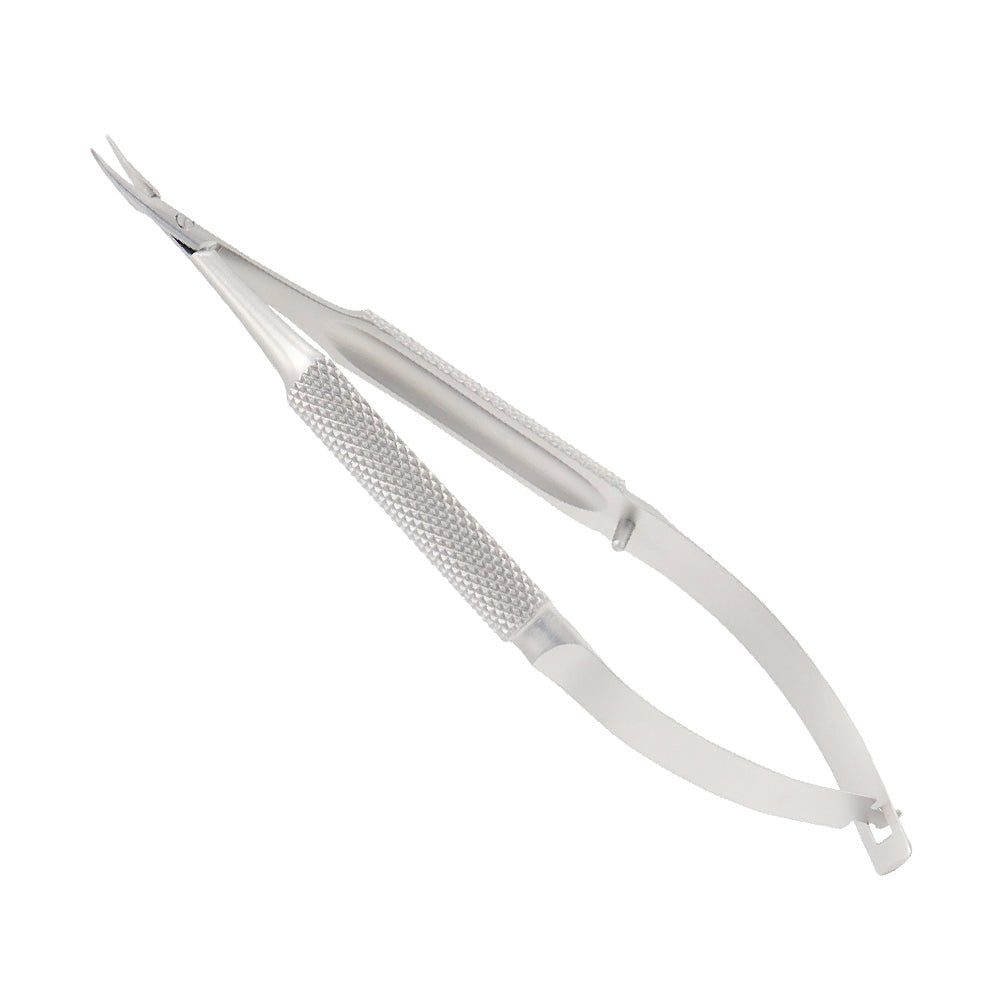 Barraquer Micro Needle Holder, Curved, 0.6 x 10 mm, Without Lock