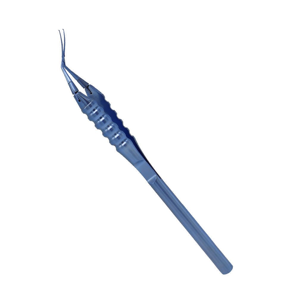 Inamura Capsulorhexis Forceps – Cross-Action, 1.5mm Tip, 45° Angle | Overall Length 12 cm