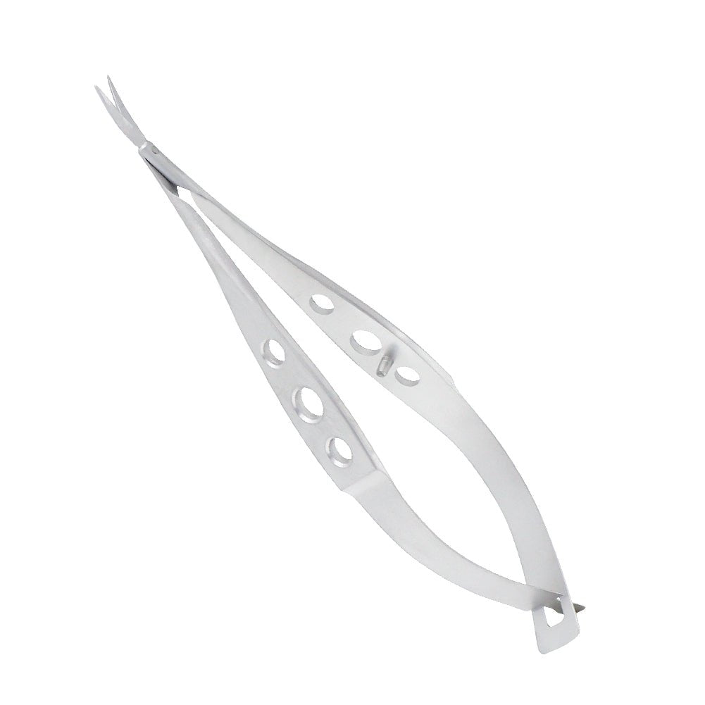 Micro Vannas Scissors, secondaire cataract, curved, very delicate, overall length 8.5 cm