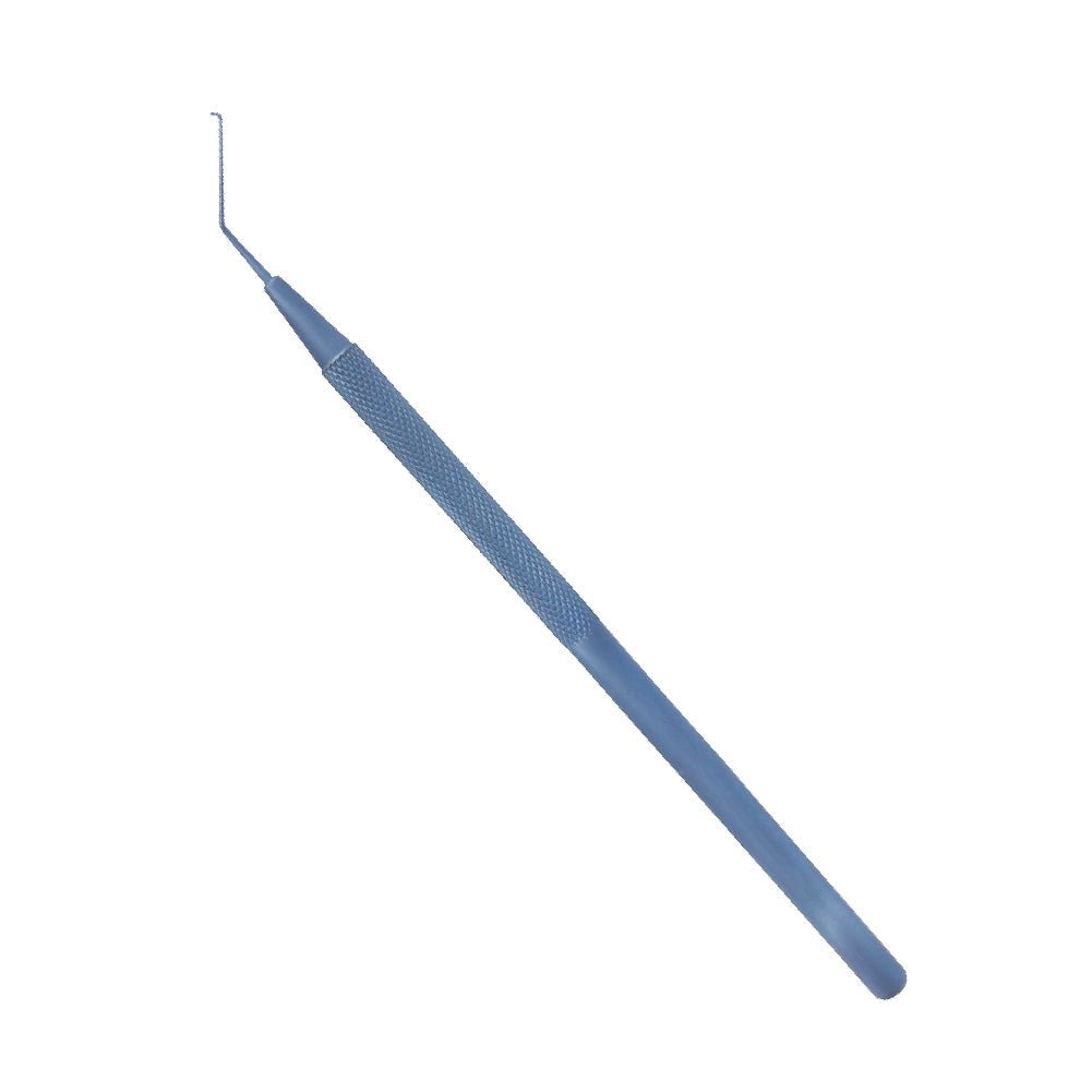 Sinskey Lens Hook, 0.2 mm, Angled, Titanium, 12 cm