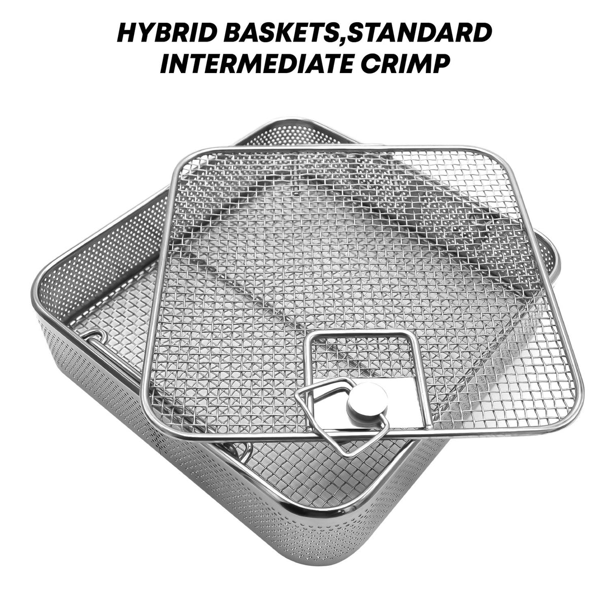 Hybrid sterilization basket with lid alternate view 3