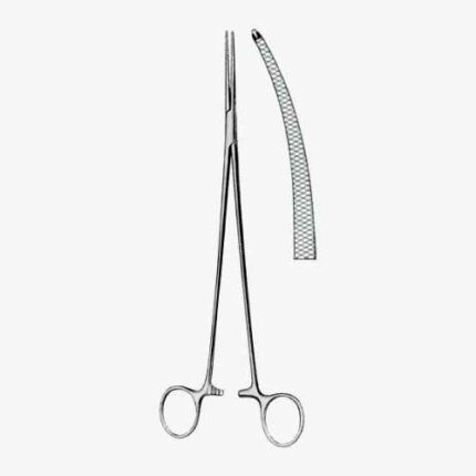 Bengolea Hemostatic Forceps BJ 1:2 Curved 20cm/8" Cross Serrated