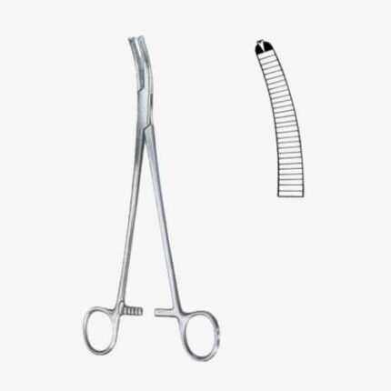 Wertheim Vaginal Forceps BJ Slightly Curved